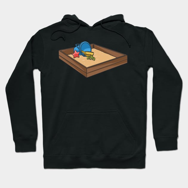 Sandbox And Toys Sandpit Sand Hoodie by fromherotozero